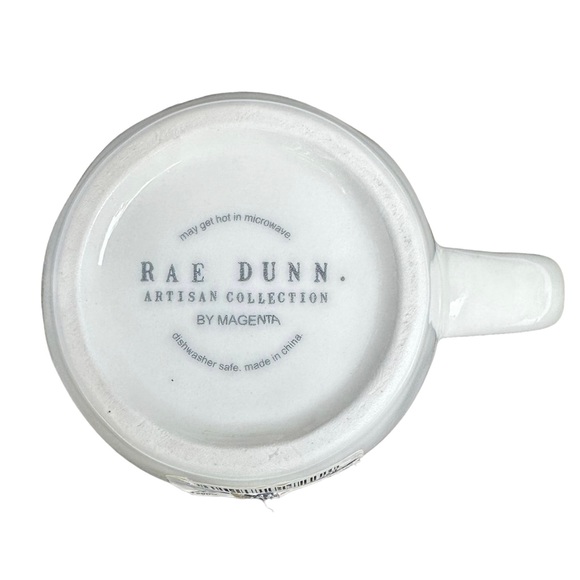 Rae Dunn Be In THE MOmeNt Mug Coffee Tea White with Red Interior Dimples 2017 OG - Picture 12 of 15
